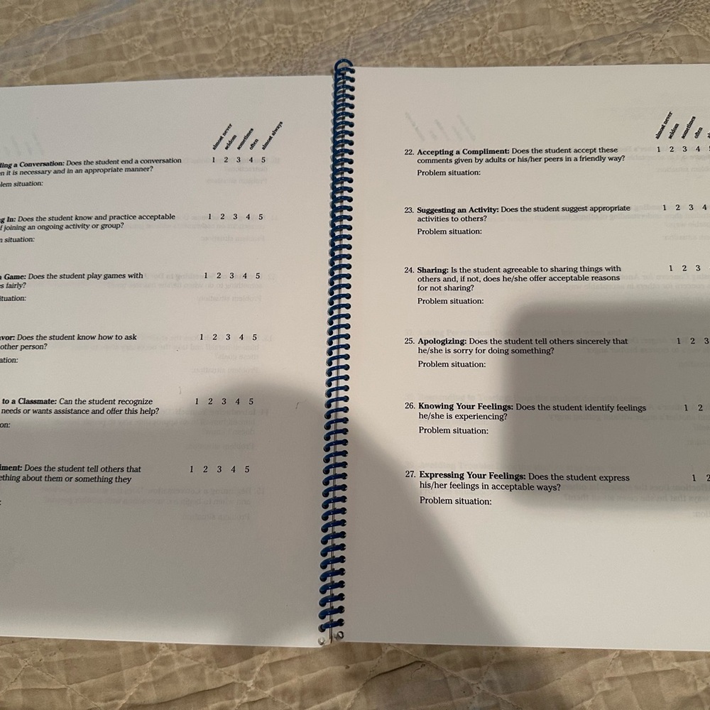 Skillstreaming- Program Forms Book - Picture 2 of 10